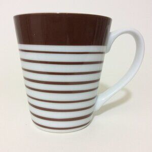 MORRIS national coffee mug cup brown white stripes